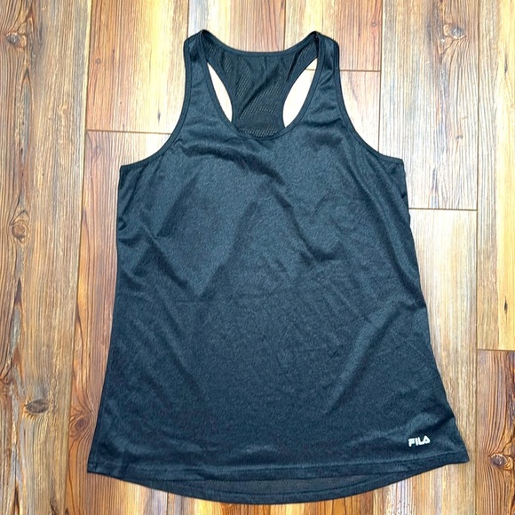FILA Women’s Dark Gray Racerback Workout Tank Size XL - Picture 1 of 3
